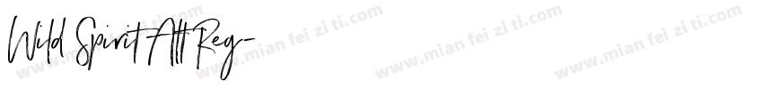 Wild Spirit Alt Reg字体转换